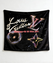 Cosmic LV Monogram Blanket Galaxy LV Script Throw 184